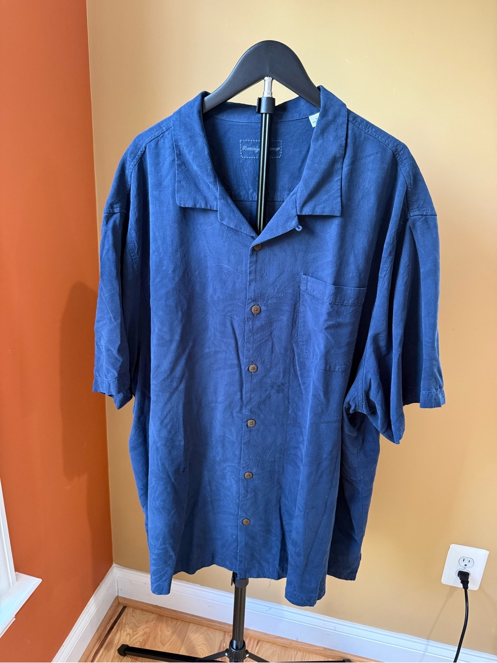 Tommy Bahama Deep Blue Short-Sleeve Camp Shirt